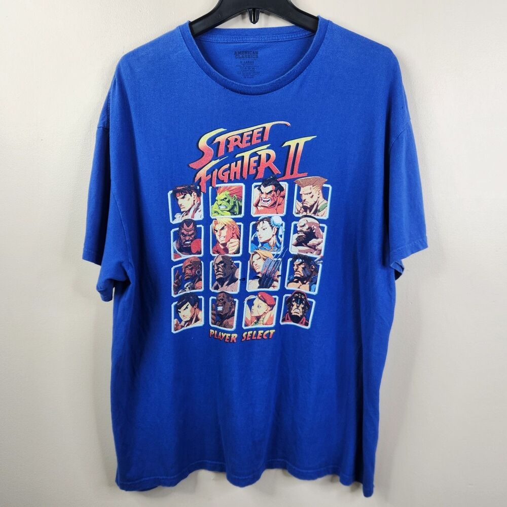 American Classics Street Fighter II Player Select Short Sleeve Graphic Tee XL
